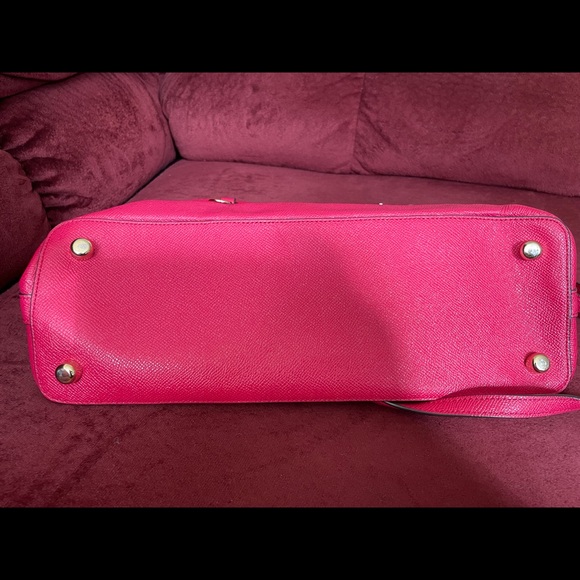 Leather Coach Satchel in Pink - Picture 5 of 8